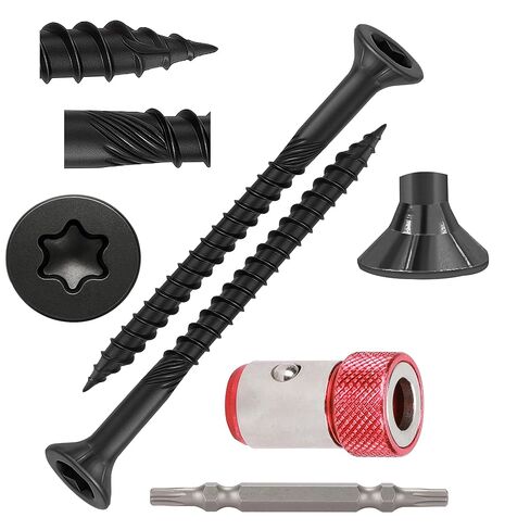 براغي خشبية صفراء #6 × 1-1/2 بوصة براغي سطح محرك توركس ستار برأس مسطح M3.5 × 40 غاطسة T10 قطع خيط ذاتي التنصت 100 قطعة من الفولاذ الكربوني المجلفن (100 قطعة/صندوق صغير أصفر) in Kuwait