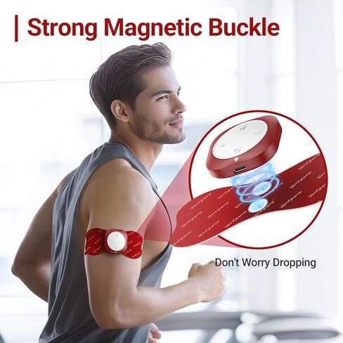 Comfytemp Transcutaneous Electrical Nerve Stimulator K6134, Wireless & Wired 2-in-1 TENS Unit Muscle Stimulator, TENS EMS Machine for Back, Shoulder, Wired Back Clip — Easy to Use Lying or Reclining in Saudi Arabia