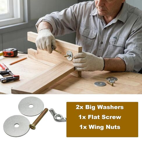 10 مجموعات من البراغي الملولبة M4x25mm مع مجموعة متنوعة من الغسالات والصواميل الكبيرة لقفص الطيور، ومسامير التثبيت المترية in Kuwait