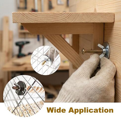 10 مجموعات من البراغي الملولبة M4x25mm مع مجموعة متنوعة من الغسالات والصواميل الكبيرة لقفص الطيور، ومسامير التثبيت المترية in Kuwait