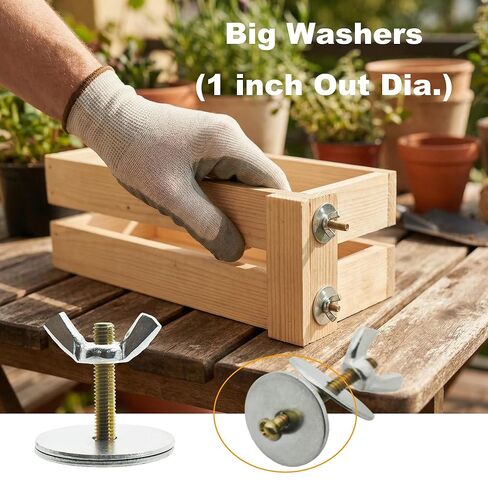 10 مجموعات من البراغي الملولبة M4x25mm مع مجموعة متنوعة من الغسالات والصواميل الكبيرة لقفص الطيور، ومسامير التثبيت المترية in Kuwait