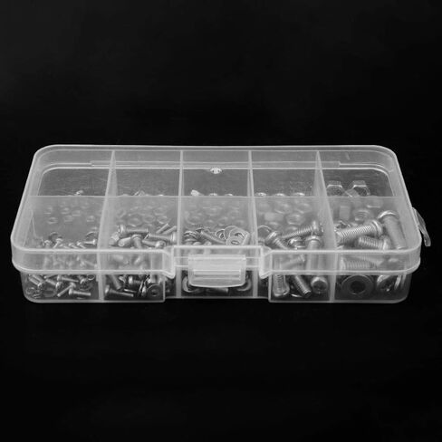 Gasket, 240 Pcs Cross Bolt Nut Gasket Assortment Set M2 M2.5 M3 M4 M5 Stainless Steel Fastening Tool Set, Screws & Hex Bolts in Saudi Arabia