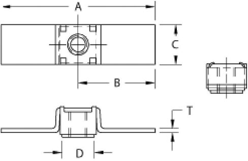 10 عبوات 5/16-18 صامولة قفص عائمة - ختم قابل للحام NR 51618 in Kuwait