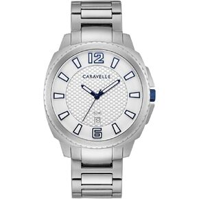 by Bulova Sport Quartz Men's Watch, Stainless Steel , Silver-Tone (Model: 43B170) in Kuwait