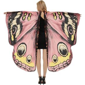 Butterfly Wings for Women Costume Shawl Fairy Halloween Dress Up Cape Ladies Butterfly Wing Party Fancy Costume Dress