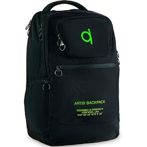 ARTIX Laptop Backpack for Men and Women - Waterproof Large Travel Back pack 17.3 inch - Computer Bagpack for Business, Office, Work - Rucksack for Adults (Black/Grey)