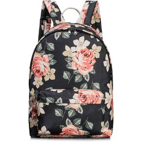 Womens Floral Laptop Backpack Shoulder Bag Bookbag Travel Hiking Daypack