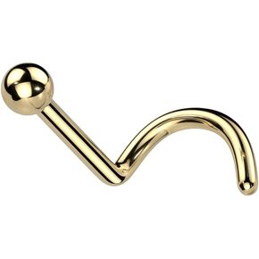 Pierced Owl 20GA F136 Implant Grade Titanium Ball Top Nose Screw