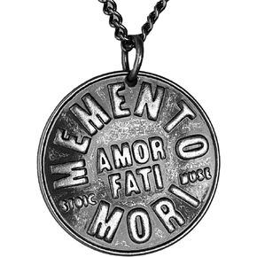 Stoic Muse Memento Mori Double Sided Pendant Necklace
