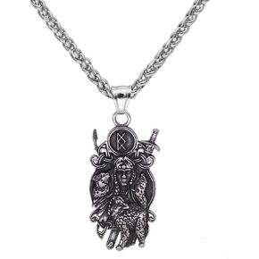 قلادة الفايكنج الشمال فالكيري فريا لوحة الفايكنج للرجال هدية الفايكنج الفولاذ المقاوم للصدأ مجوهرات قلادة الفايكنج, ستانلس ستيل, بدون أحجار كريمة in Kuwait