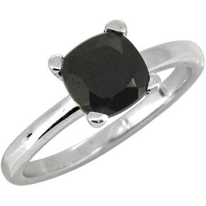 YoTreasure London Blue Topaz Citrine Black Spinel Larimar Ring Solid 925 Sterling Silver Gemstone Jewelry