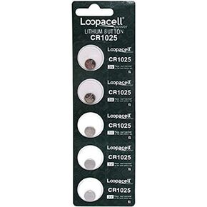 LOOPACELL 5 CR1025 Lithium Battery 3V Button Cell for Digital Scales Calculators