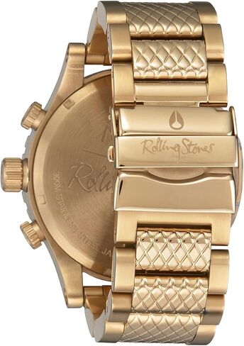 ساعة NIXON x Rolling Stones 51-30 A1355-300m للرجال مقاومة للماء أنالوج بعقارب (وجه ساعة 51 ملم، سوار من الفولاذ المقاوم للصدأ 25 ملم) in Saudi Arabia