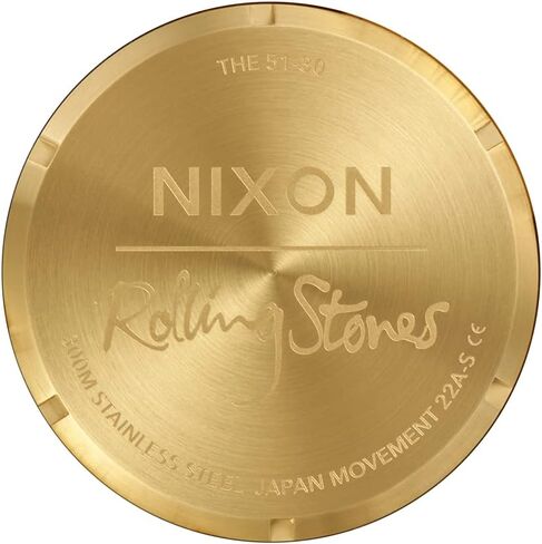 ساعة NIXON x Rolling Stones 51-30 A1355-300m للرجال مقاومة للماء أنالوج بعقارب (وجه ساعة 51 ملم، سوار من الفولاذ المقاوم للصدأ 25 ملم) in Saudi Arabia