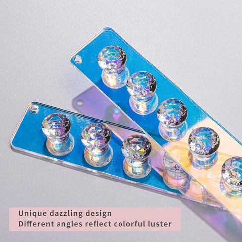 AFUOWER Necklace Holder 2 Pack Acrylic Necklace Organizer, Wall Mounted Jewelry Organizer with 12 Jewelry Hooks Necklace Hanger for Chains, Bracelets in Kuwait