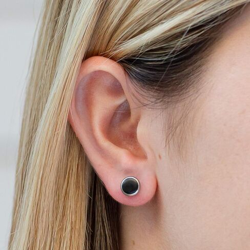 أقراط من الخشب العضوي للنساء - مجموعة أقراط من الفولاذ الجراحي in Kuwait