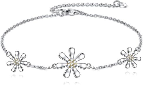 SHEAISRS Sisters Bracelet Sterling Silver Devil's Eye/Infinity Heart/Cross/Daisy Ladies Friendship Jewellery in Saudi Arabia