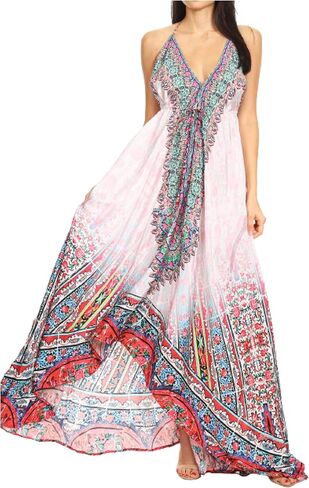 Sakkas Lizi Womens Maxi High-Low Halter Handkerchief Long Dress Beach Party in Saudi Arabia