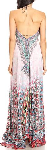 Sakkas Lizi Womens Maxi High-Low Halter Handkerchief Long Dress Beach Party in Saudi Arabia