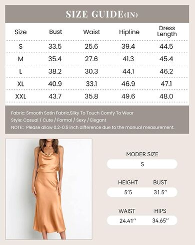 WICIWI Women's Satin Slip Dress 2024 Cowl Neck Spaghetti Straps Backless Sexy Wedding Club Cocktail Midi Bodycon Dresses in Saudi Arabia