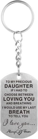 To My Precious Daughter Gift Necklace - I Love You Jewelry Pendant Present in Saudi Arabia