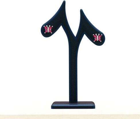 Silver Smile 925 Sterling Butterfly Stud Earrings with Push Backs, Attractive Marquise Cut Earrings For Women, Rhodium Plated For Beautiful Shine, Prefect Gift For Birthdays and Anniversary in Kuwait