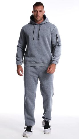 بدلة رياضية للرجال من قطعتين، بدلة رياضية كاجوال بغطاء للراس للركض in Kuwait