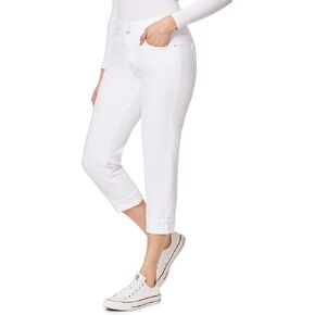 Angels Forever Young Women's Curvy Crop Jeans