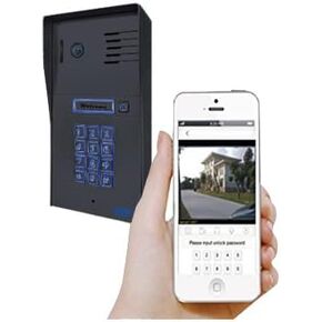 GBF Smart Video Door Phone & Doorbell Intercom System with a Smart keypad(PL963PMBL-POE)- 1080P Camera, Built in POE, Control Two Locks remotely, Timed Unlock