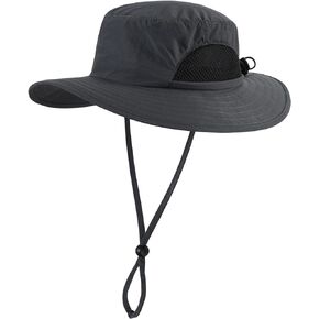 Connectyle Kids Sun Hat Wide Brim Fishing Safari Hat UPF 50 Protection Bucket Hats for Boys Girls Breathable Summer Beach Hat