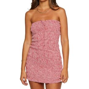 Just Quella Women's Strapless Bodycon Mini Dress