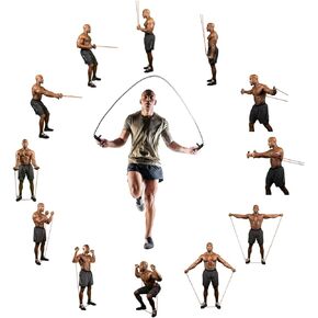 Resistance Jump Rope - Jump Rope and Resistance Band Combination for Working Out, Jump Rope Set, Innovative Handles, Adjustable Length and Strength, Training, Cardio, Exercise, Boxing, All-In-One Home Gym, Sports, Fitness Ropes for Men and Women