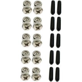 5 Sets Replacement Jump Rope Adjustable Screws End Caps for Speed Cable Jump Ropes Parts Accessory