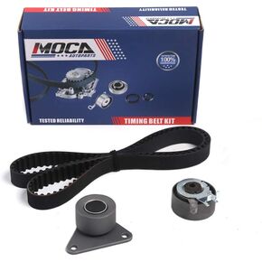 MOCA TCK331 Timing Belt Kit with Tensioner Compatible for 1998-2009 for Volvo V70 S70 C70 V40 S60 XC90 S40 XC70 S80 2.4L 2.5L L5