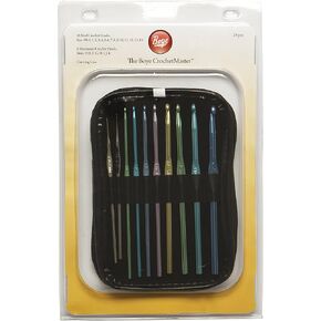 Boye Crochet Master Steel and Aluminum Crochet Hooks Set - 24 hooks