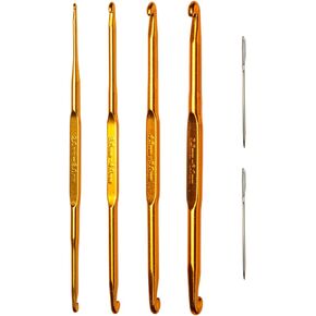 مجموعة خطافات كروشيه مزدوجة الأطراف من Knit Picks
