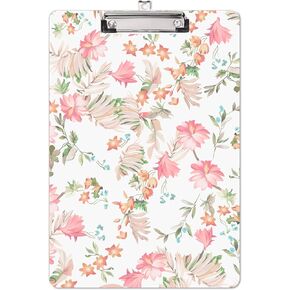 Fashion Clipboard, Cute Pattern Decorative Clipboards, Custom Design Wooden Wordpad with Low Profile Metal Clip, Standard A4 Size 9"x12.3" for Teacher, Student, Lawyer and Nurse,Forest