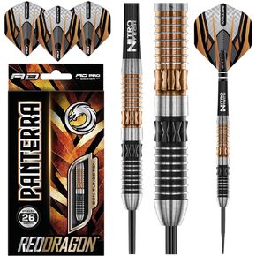 RED DRAGON Panterra Premium Tungsten Darts Set with Flights and Stems