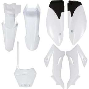 Plastic Mud Guard Fairing Body Kit Replacement for TTR110 2008-2015 Pit Bike Dirt Bike Black White