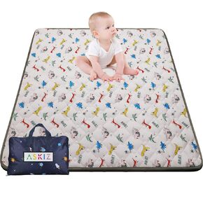 Foam Baby Play Mat 50X 50 for Playpen, 1 Inch Thick Baby Crawling Mat, Odorless Floor Mat, Non-Slip Padded Baby Playmat for Infants,Babies,Toddlers.