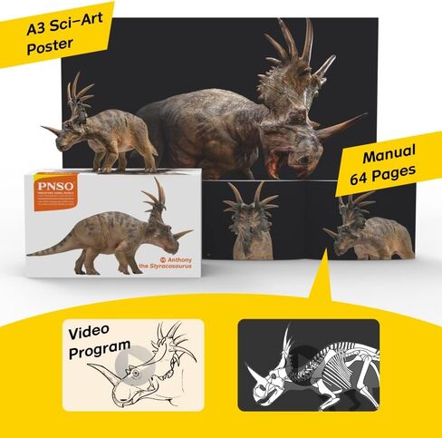 PNSO Prehistoric Dinosaur Models: (59Anthony The Styracosaurus) in Saudi Arabia
