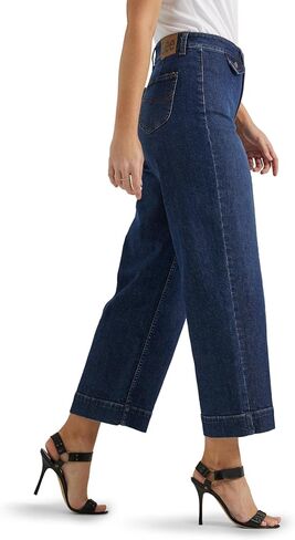 Lee Women's Legendary Wide Leg Seamed Crop Capri Jean in Saudi Arabia