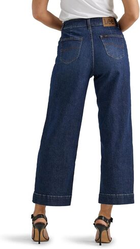 Lee Women's Legendary Wide Leg Seamed Crop Capri Jean in Saudi Arabia