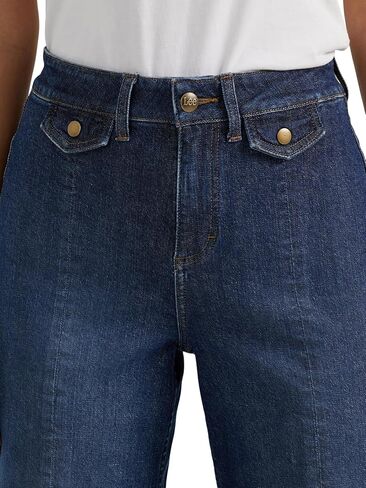 Lee Women's Legendary Wide Leg Seamed Crop Capri Jean in Saudi Arabia
