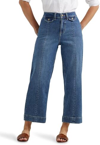 Lee Women's Legendary Wide Leg Seamed Crop Capri Jean in Saudi Arabia