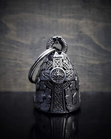 Celtic Cross Motorcycle Biker Bell Accessory or Key Chain for Luck in Saudi Arabia