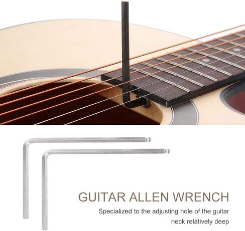 Guitar Allen Wrench, RiToEasysports 2 PCS Truss Rod Allen Wrench Tool 4mm / 5mm Ball End for Martin Acoustic Guitar(Silver 5mm) Acoustic Truss Rod Acoustic Truss Rod in Saudi Arabia