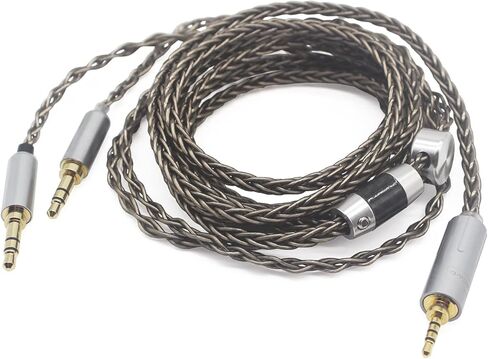 Youkamoo 2.5mm Balanced Compatible for hifiman HE400S (Dual 2.5mm Version), HE-400i (Dual 2.5mm Version), HE560, HE350, HE1000, V2 Headphones Replacement Upgrade Cable (Dual 2.5mm Male Version) in Kuwait