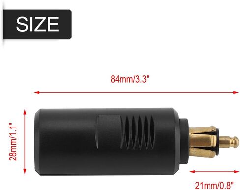 Cigarette Lighter Plug, 12V Motorcycle DIN Male Plugs 12V Cigarette Lighter Adapter Connectors European Cigarette Lighter Plug Adapter for DIN Socket and for BMW motorcycles in Saudi Arabia