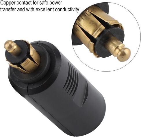 Cigarette Lighter Plug, 12V Motorcycle DIN Male Plugs 12V Cigarette Lighter Adapter Connectors European Cigarette Lighter Plug Adapter for DIN Socket and for BMW motorcycles in Saudi Arabia